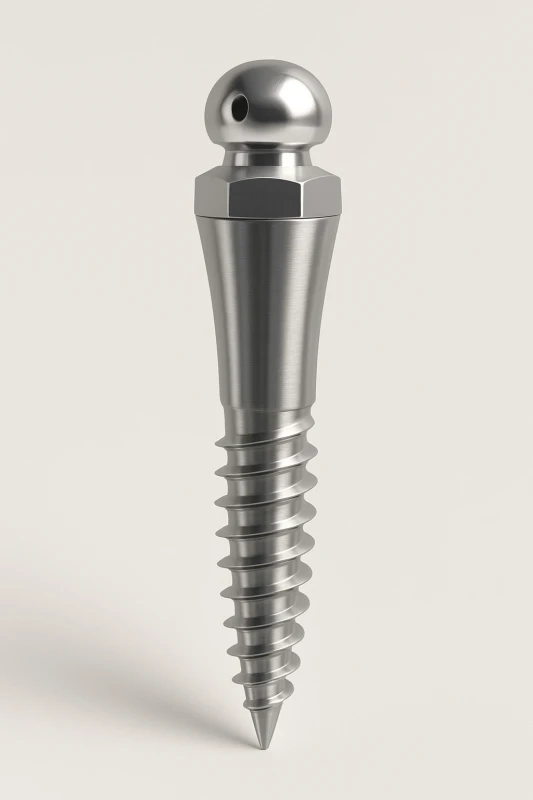 Implant Mini Screw INFRAZYGOMATIC LONG NECK Mushroom Button Head titanium grade 5