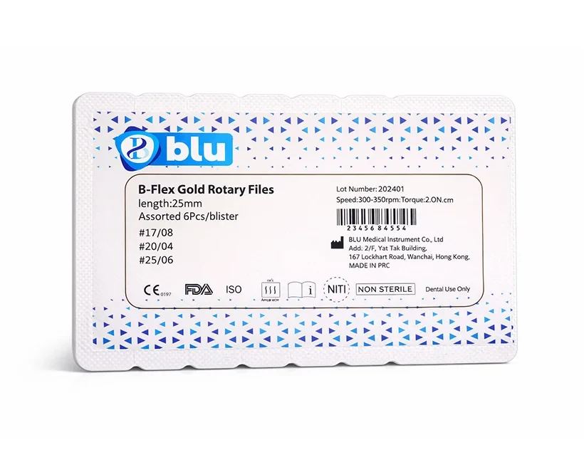 B flex Gold Blister Assorted Triple (6 Pcs - 25 mm)