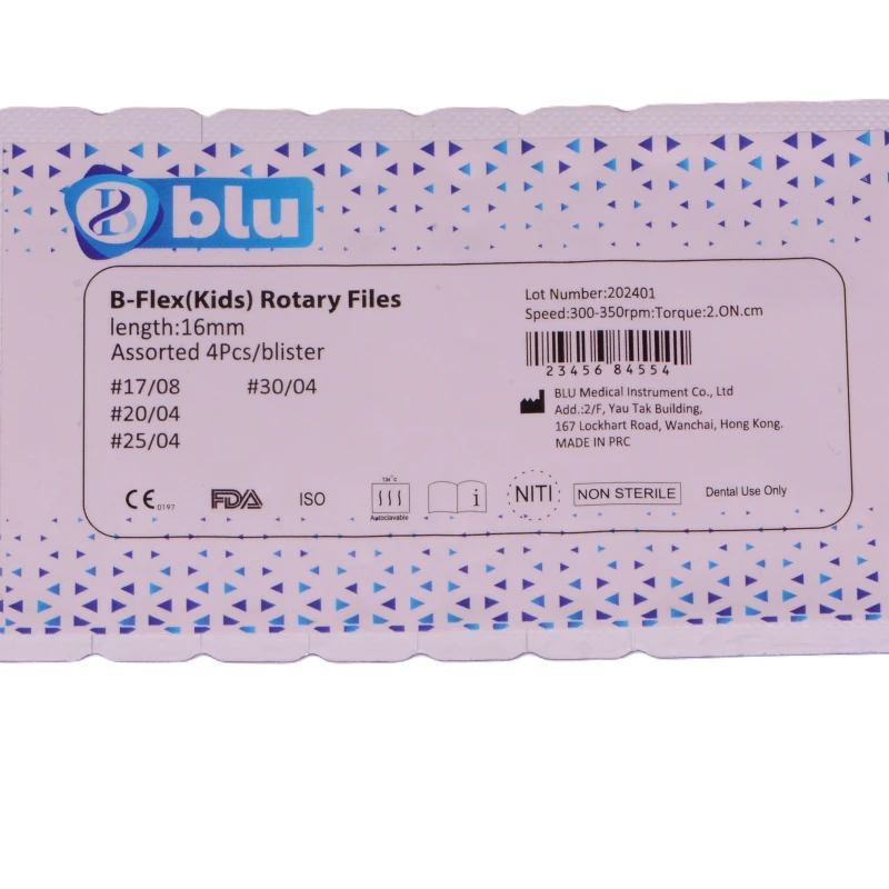 B Flex Blister Kids Rotary Files - 16 mm